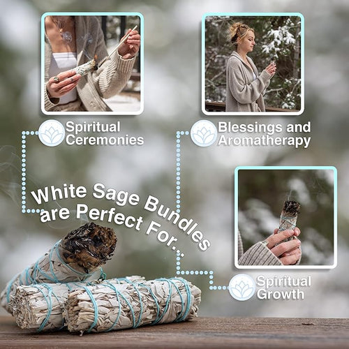 M.C.C. Organic JUMBO Sage Smudge Stick 9 INCHES