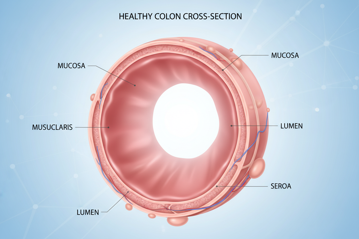 cleansed colon after