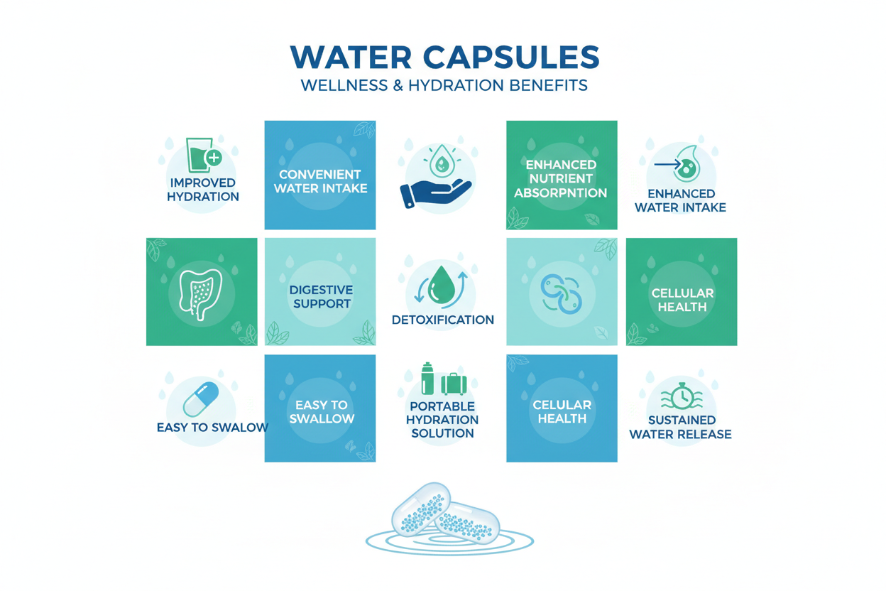 Bloat Away™️ Organic 🚫 Water Capsules 60 Count